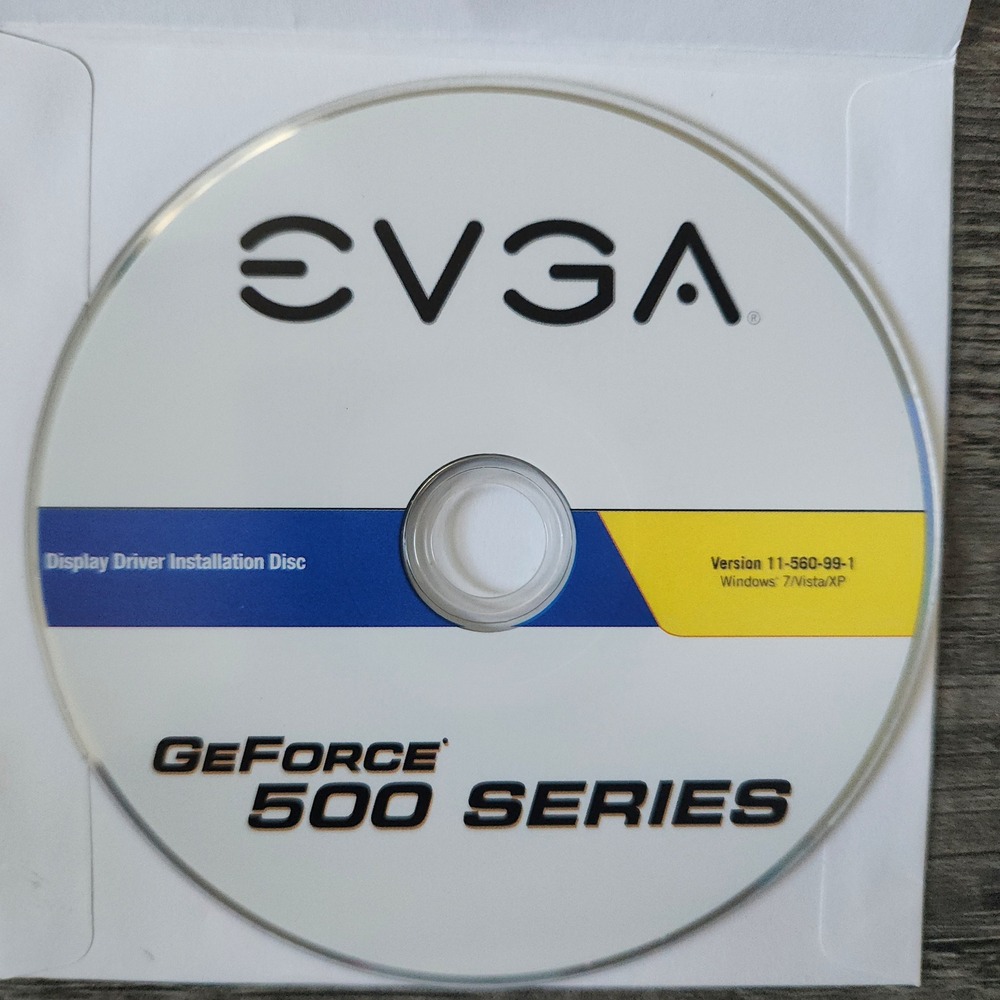 EVGA GeForce 500 Series Driver Installation Disc & User Guide Manual 11-560-99-1 - Picture 4 of 6